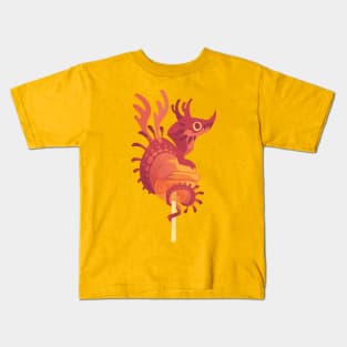 Dragonpop alebrije cherry orange Kids T-Shirt